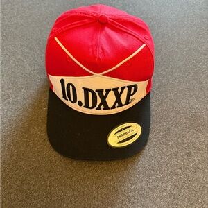10.DXXP Red and Black Snapback Hat